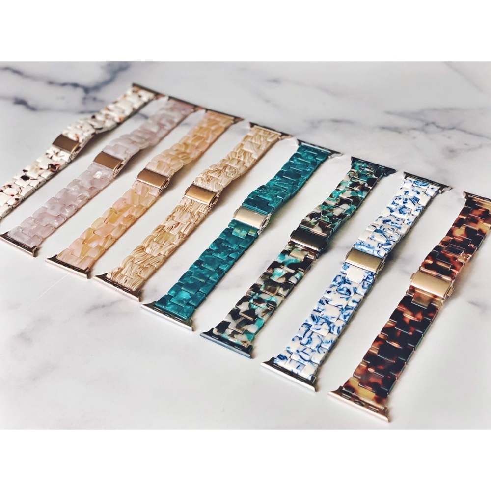 NEW Resin Tortoise Shell Apple Watch Bands